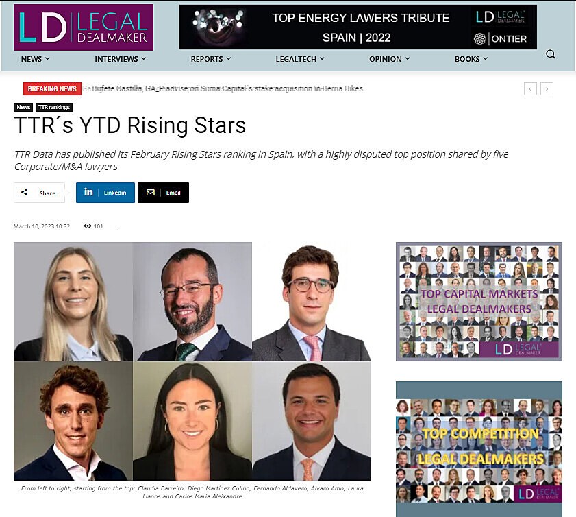TTR's YTD Rising Stars